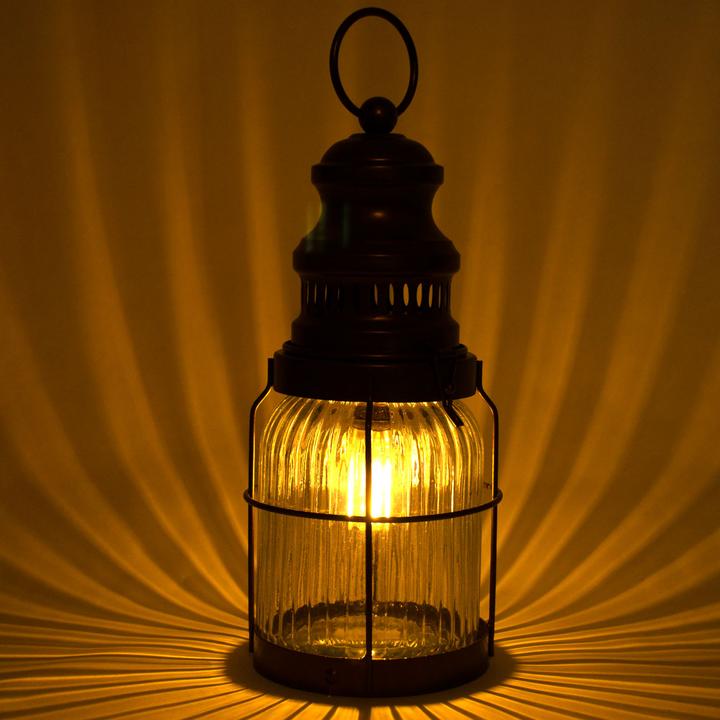 Actual product image Koopman Retro-style LED lantern, set of 2 (2 x)