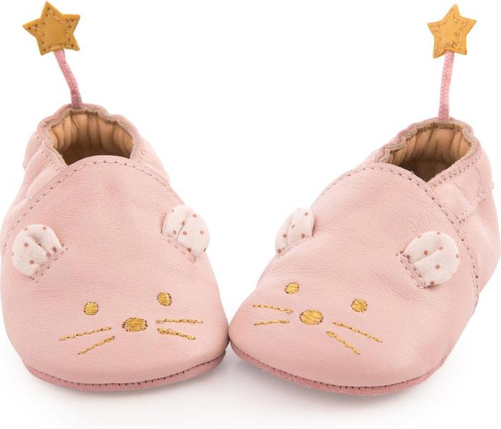Produktbild Moulin Roty Lederschühschen rosa Maus 0/6 Monate, Il Était Une Fois (16, 17)