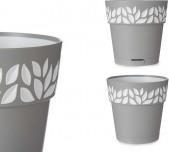 Actual product image Kerbl Stefanplast Planter Cloe Round Water Reserve Grey (15 x 15 cm)
