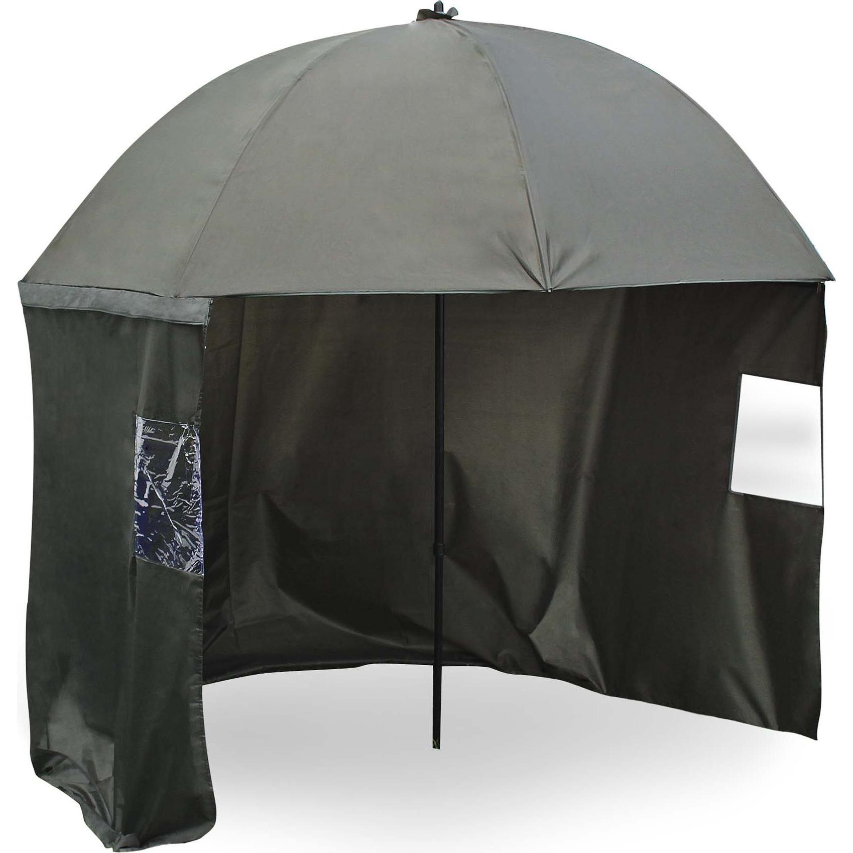 Wiltec, Sonnenschirm, Angelschirm 250cm Schirmzelt Seitenwand Angeln Anglerschirm Windschutz (1.20 m)