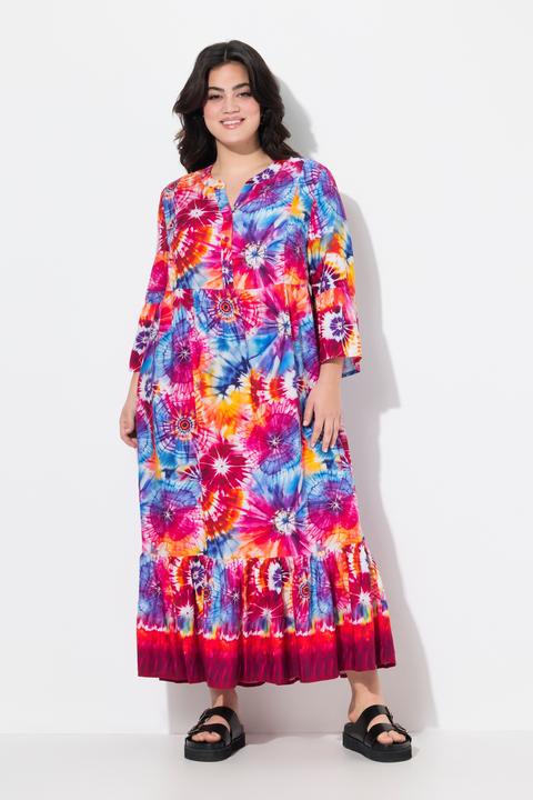Image du produit Angel of Style Maxikleid, A-Linie, Batikprint, Volants (46)