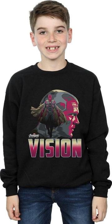 Actual product image Boys Avengers Infinity War Vision Character Sweatshirt (152, 158)