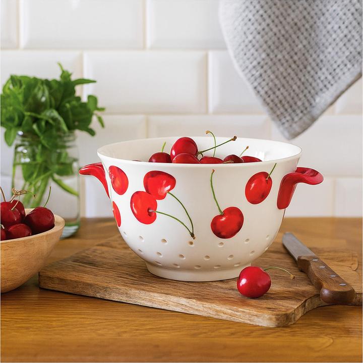 Produktbild neuetischkultur Küchensieb Keramik Cherry (20 cm)