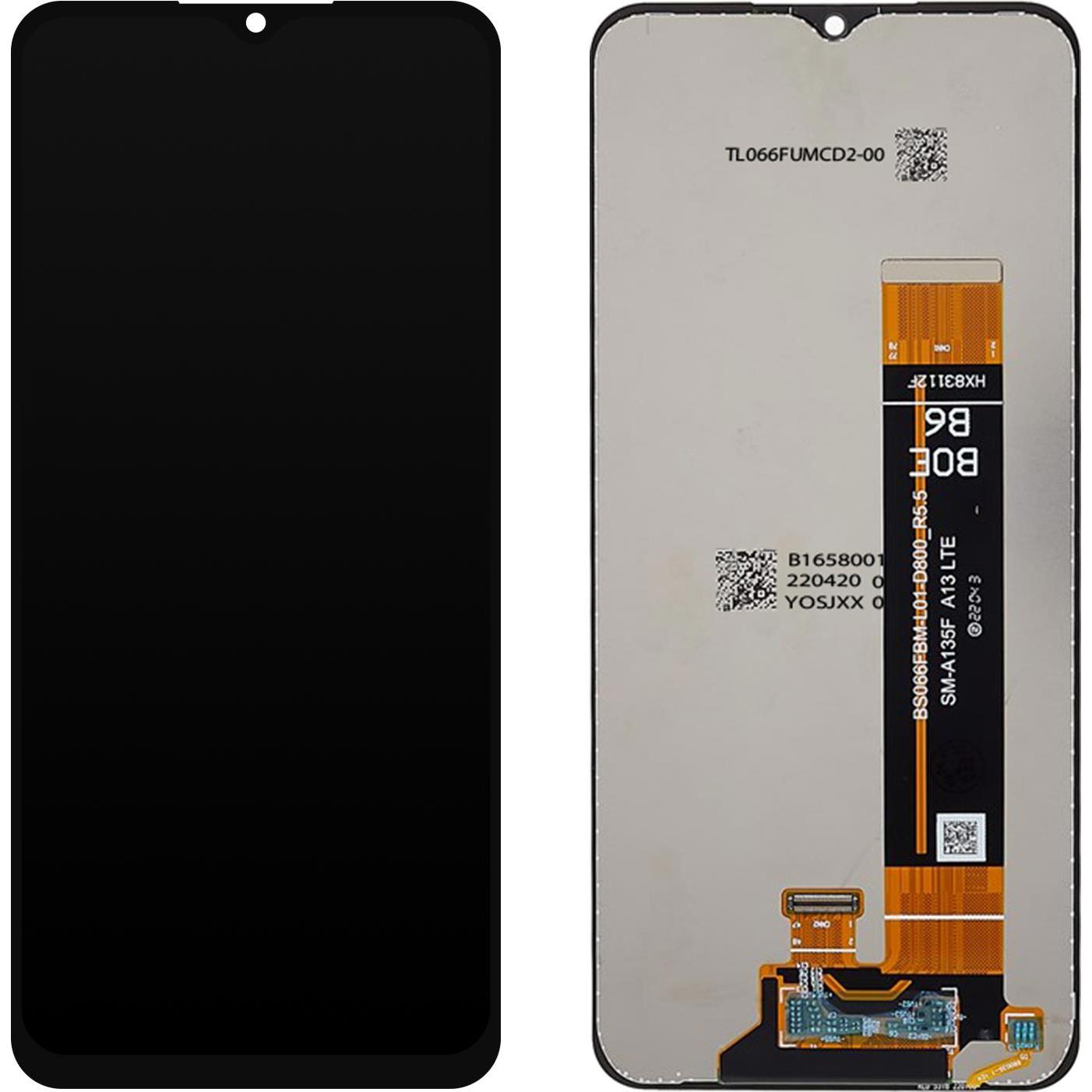 Clappio LCD-Display, Ersatzteil (Display, Galaxy A13), Mobilgerät Ersatzteile, Schwarz