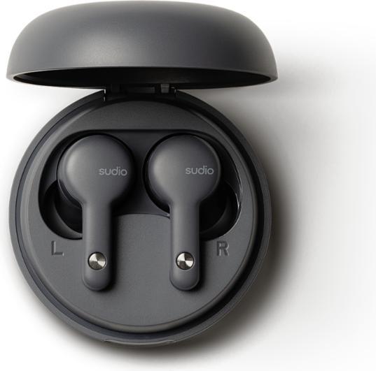 Produktbild Sudio A2 Drahtlose Bluetooth-Ohrhörer Anthrazit (ANC, 1.50 h, Kabellos)