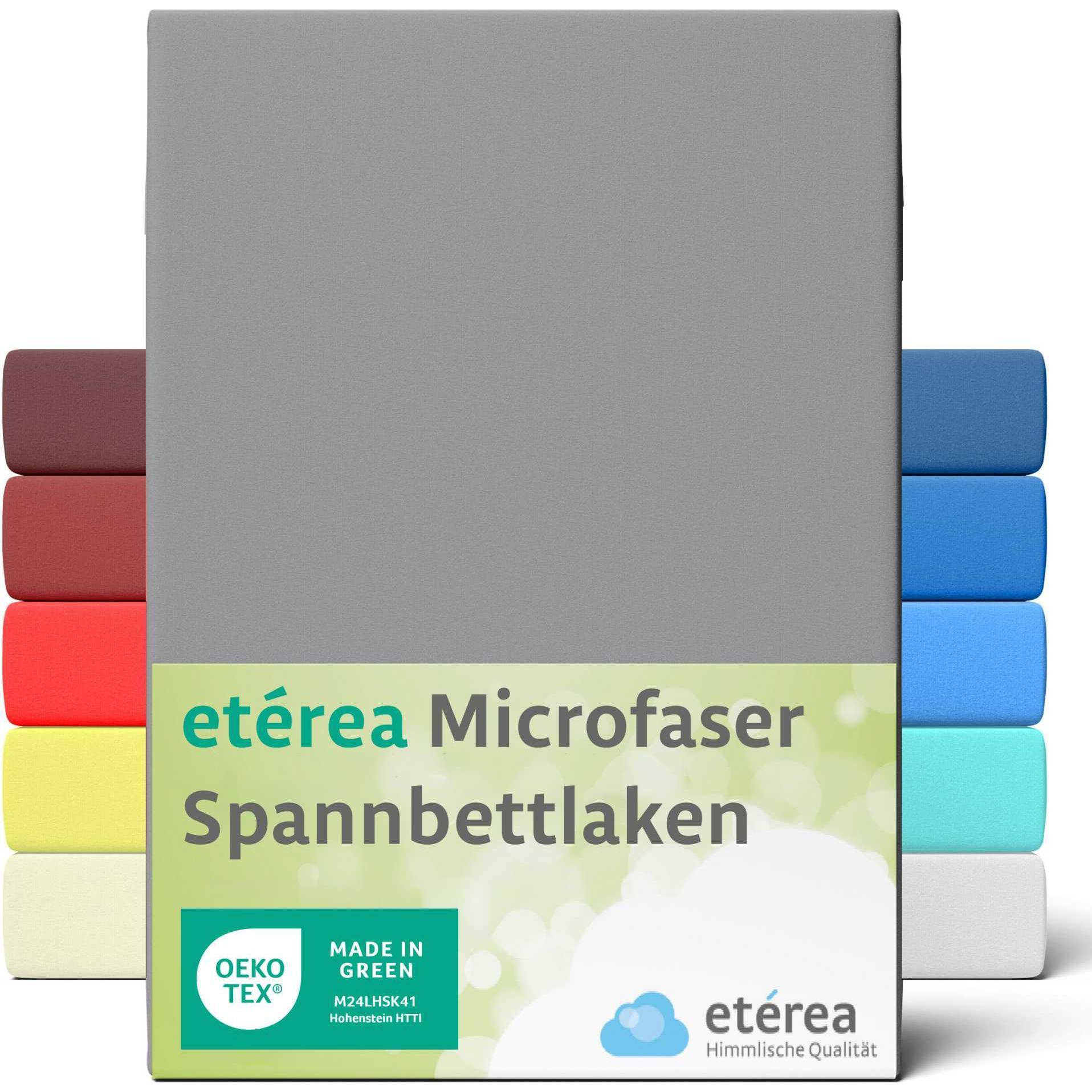 Etérea, Fixleintuch, Microfaser Jersey Spannbettlaken (100 x 200 cm, 90 x 200 cm)