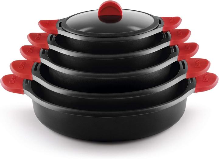 Actual product image Castey flat casserole with handles for induction (Frying pan, Aluminium, Stainless steel)