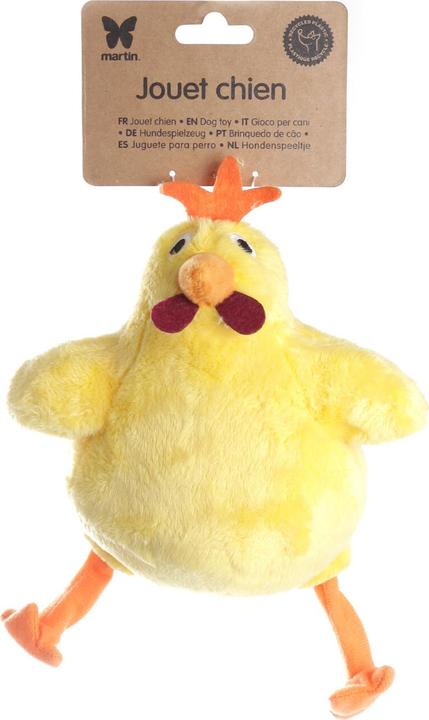 Produktbild Martin Hondenspeelgoed Kip Pluche Geel Gerecycled - 21X16X13 Cm (Plüschspielzeug Hund)