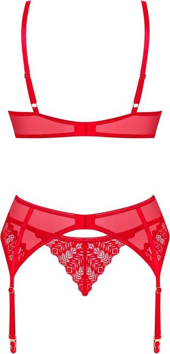 Productafbeelding Obsessive Ingridia 3teiliges Set Rot (M, L)