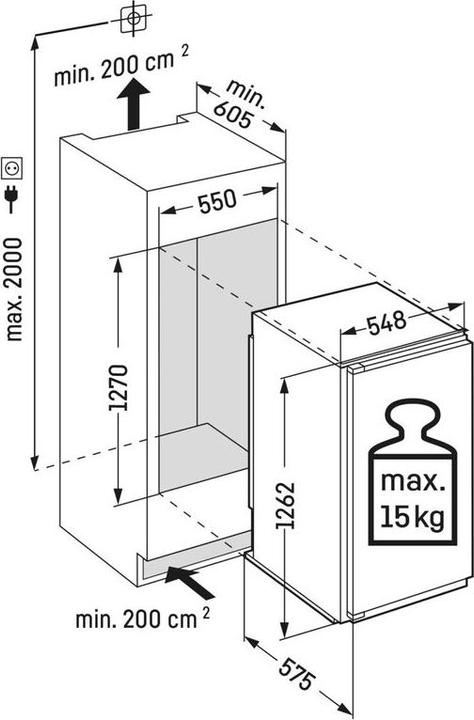 Actual product image Liebherr Liebherr-Kühlschrank-IKPc 2554-26-091605651 (221 l)
