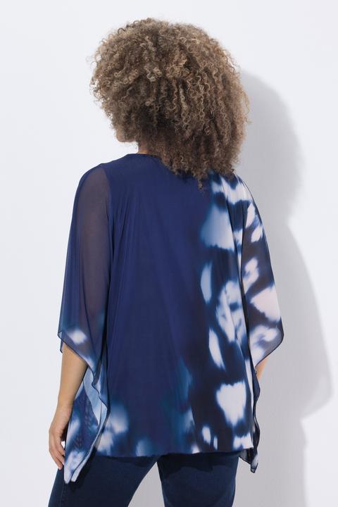 Produktbild Ulla Popken Mesh-Bluse, doppellagig, Oversized, Rundhals, Halbarm (42, 44)