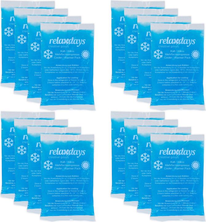 Produktbild Relaxdays 16x Kühlpad (16 x, 100 g)