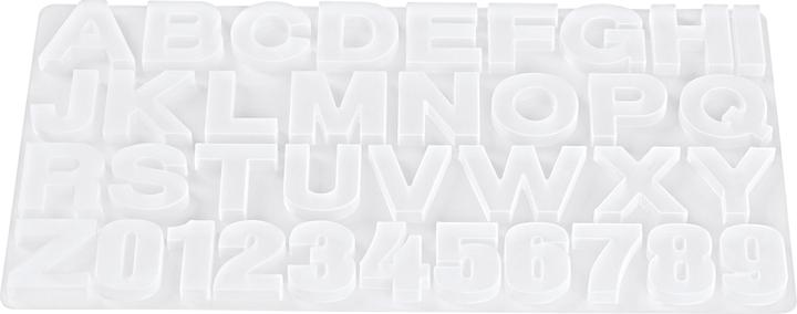 Hobby Fun Moule en silicone "Lettres & Chiffres", environ 4 cm