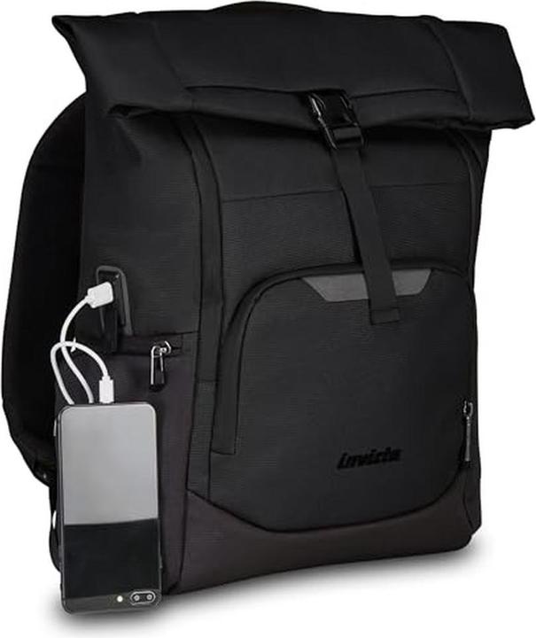 Produktbild Invicta Akt Falten Akt Falten Rucksack für Erwachsene, Unisex, Schwarz, Einheitsgrösse, Geschäftlich (24 l)