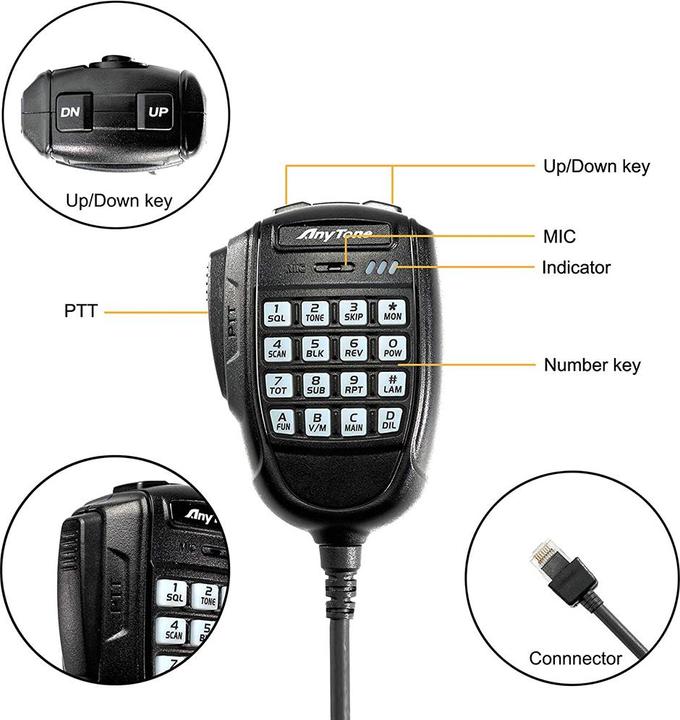 Actual product image Anytone VHF/UHF PNI radio AT-779UV Dual band 144-146 MHz/430-440 MHz