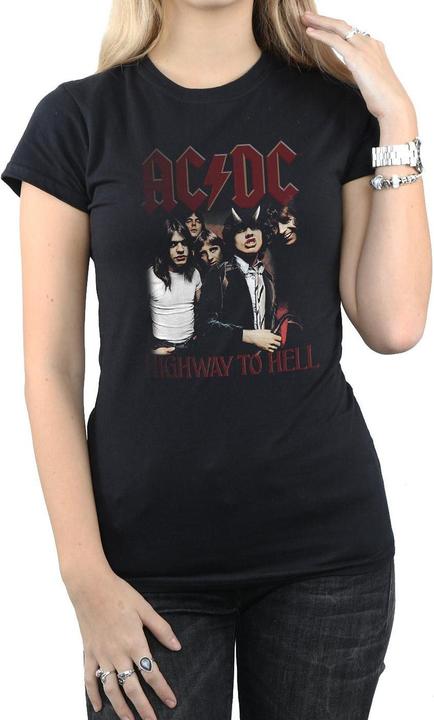 Image du produit AC/DC T-shirt en coton Femmes/Ladies Highway To Hell (S)