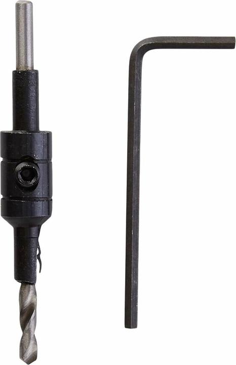 Produktbild wolfcraft 1 Vorbohrer mit Senker ø3,5-9,5mm (3.5 mm, 5 mm)