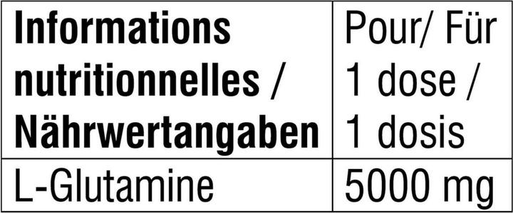 Valori nutrizionali e ingredienti Maxoway L-Glutammina (1 pz., Polvere, 300 g)