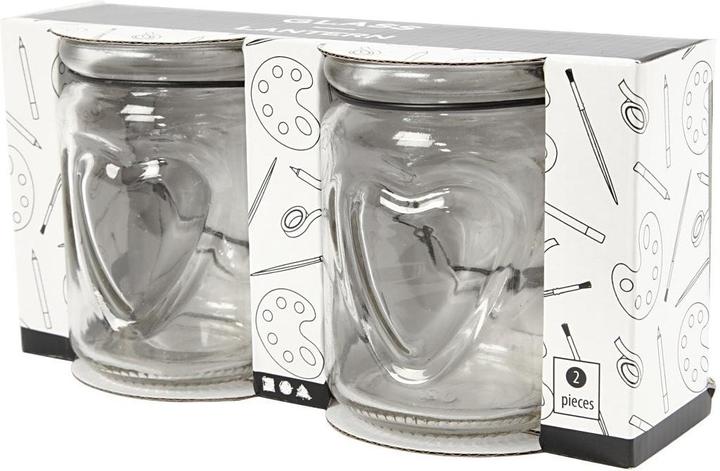 Image du produit Creativ Company Bougie en pot de verre 9,5 x 9 cm 2 pièces