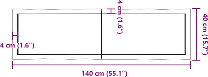 Produktbild VidaXL Aneta (140 x 40 x 6 cm)
