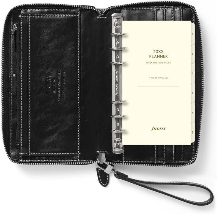 Filofax Malden Personal Compact Zip Organizer Pink