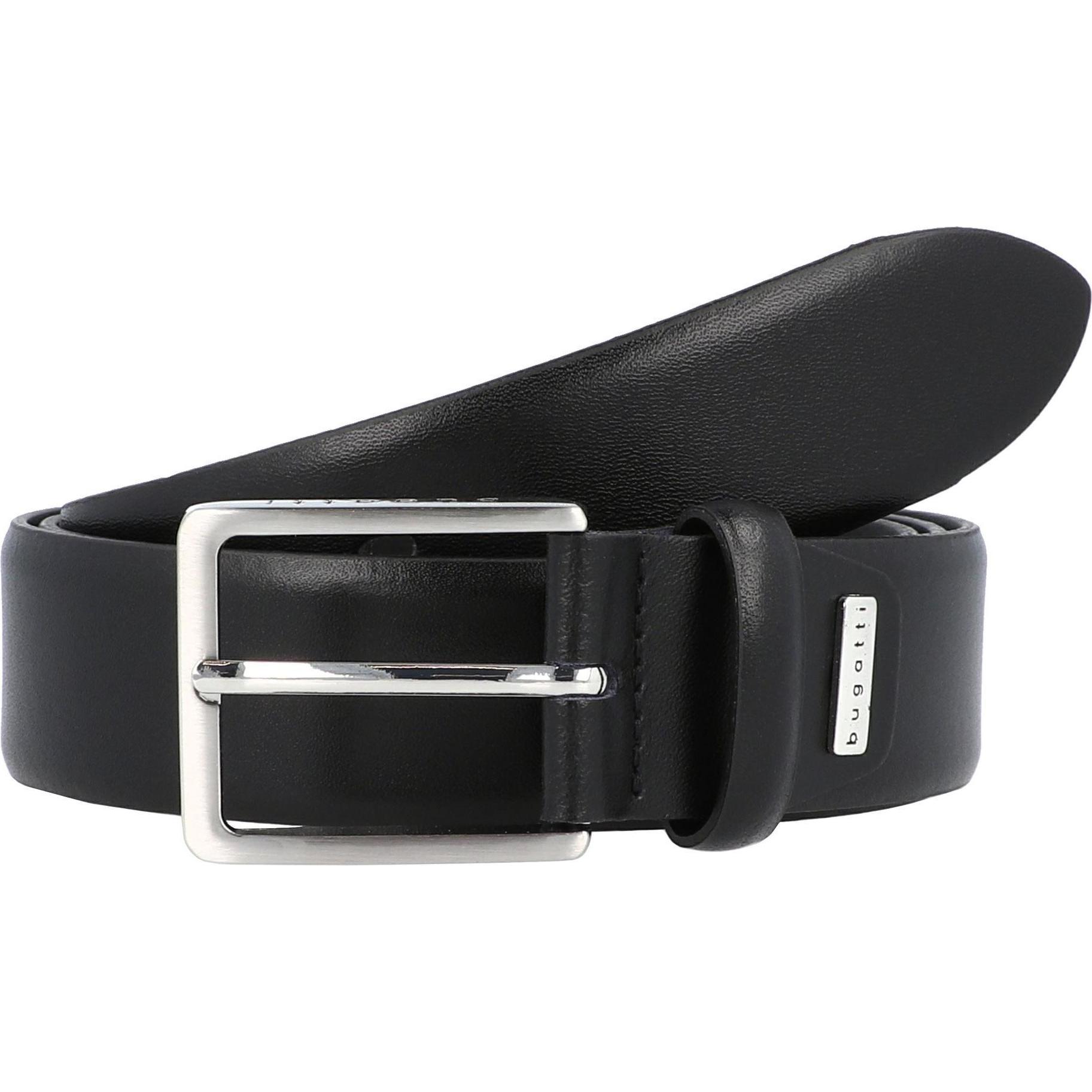 Bugatti, Herren, Gürtel, Gürtel Leder, Schwarz, (100)