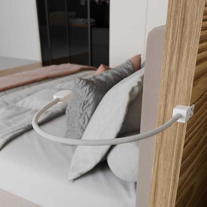 Produktbild Kalb Material für Möbel LED-Bettleuchte mit flexiblem Arm, dimmbar, USB-C (90 lm)