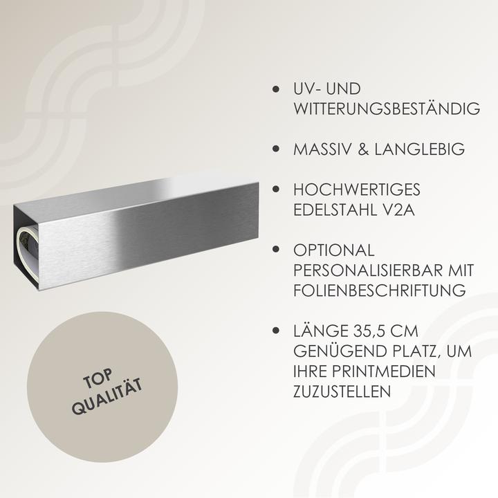 Immagine prodotto Mocavi Scomparto per giornali ZF 1 in acciaio inox, made in Germany