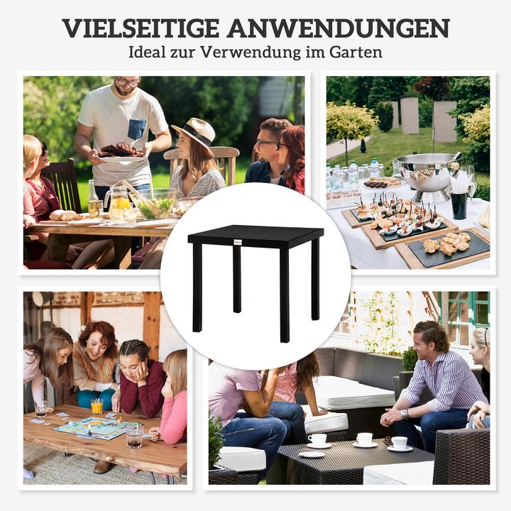 Produktbild Outsunny Gartentisch (80 x 80 x 74 cm)