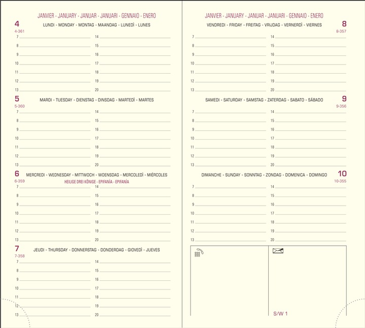Actual product image Exacompta Recharge pour agenda "Eurotime 16", 2023