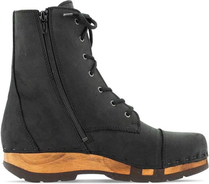 Actual product image Woody Flexible Willow Wood Sole Ankle Boots (36)