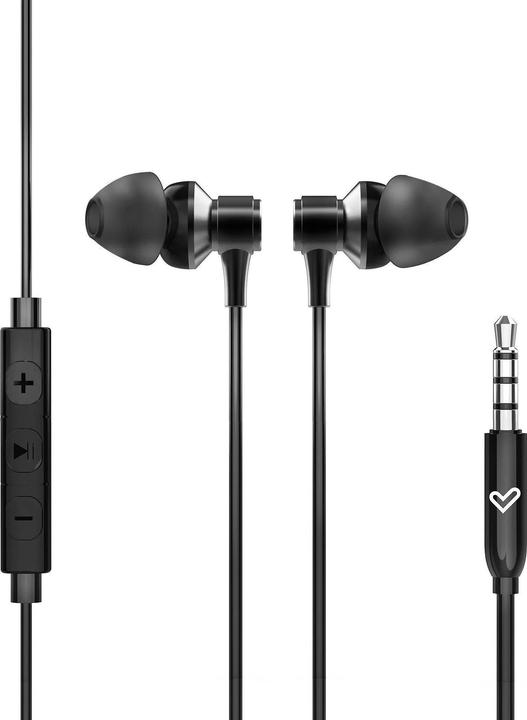 Actual product image Energy Sistem Headphones With Black Metallised Wire Microphone Jack3 5mm Recycled Plastic Aluminum (Cable)