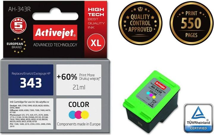 Produktbild Activejet AH-766 - 21 ml - mit hoher Kapazität - Farbe (Cyan, Magenta, Gelb) (C, M, Y)