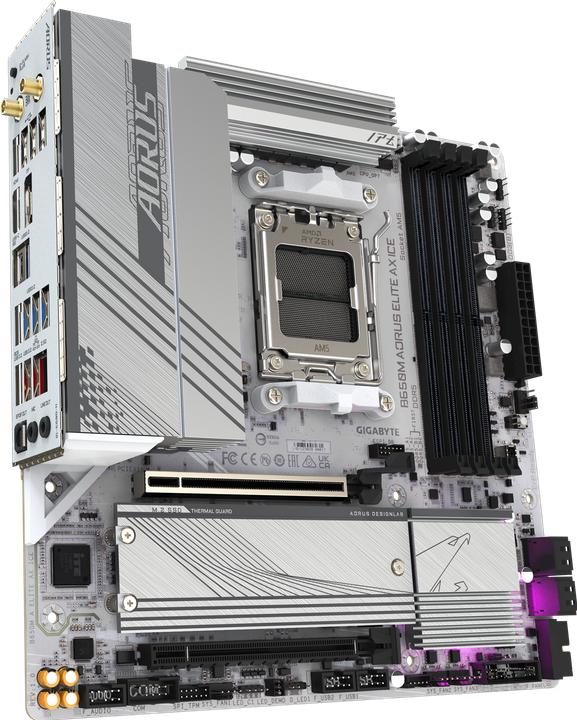 Actual product image Gigabyte B650 A ELITE AX ICE (AM5, AMD B650, ATX)