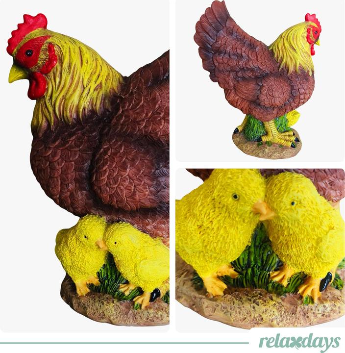 Produktbild Relaxdays Gartenfigur Huhn