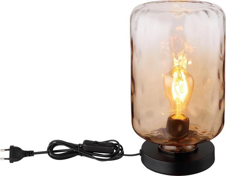 Globo Tischleuchte Metall Schwarz Matt, 1xe27 (E27)