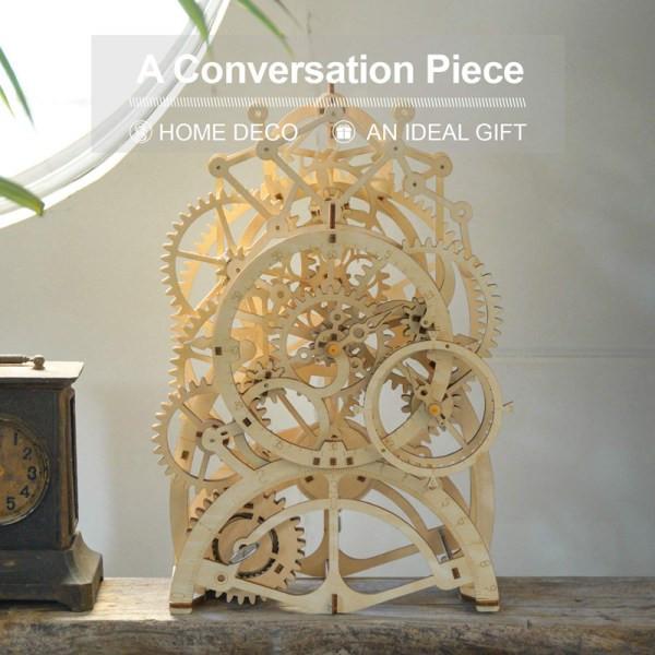 Actual product image Robotime Wooden clockwork kit (166 pieces)