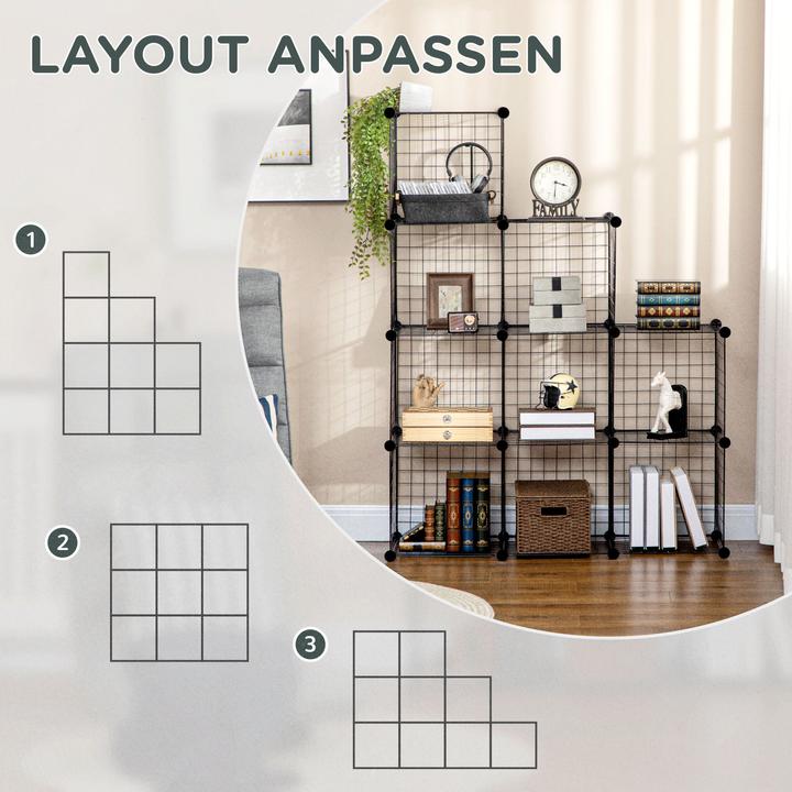 Actual product image Homcom Shelving system with DIY function (35 x 35 x 35 cm)