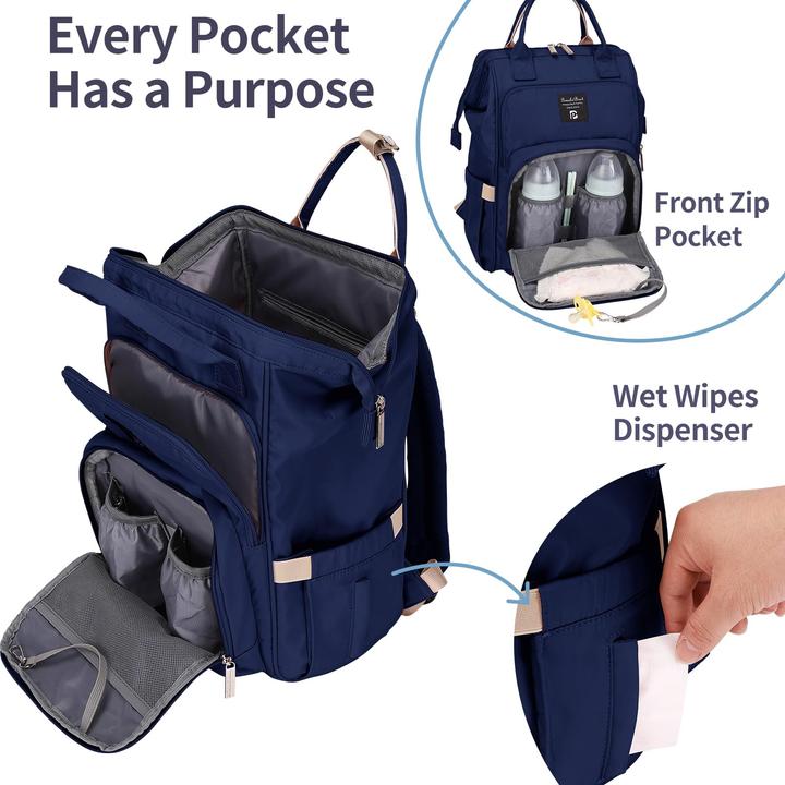 Immagine prodotto Only-Bags.Store Wickelrucksack Wickeltasche Rucksack mit wasserdichtem