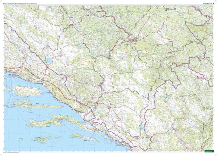 Actual product image Bosnia and Herzegovina, Road and Leisure Map 1:200,000, freytag & berndt