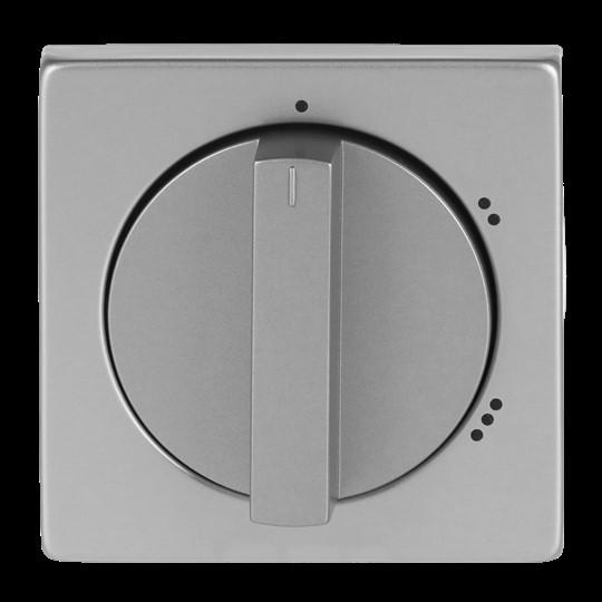 Actual product image Busch-Jaeger Central plate with rotary handle Pur stainless steel 2542 DR/02-866