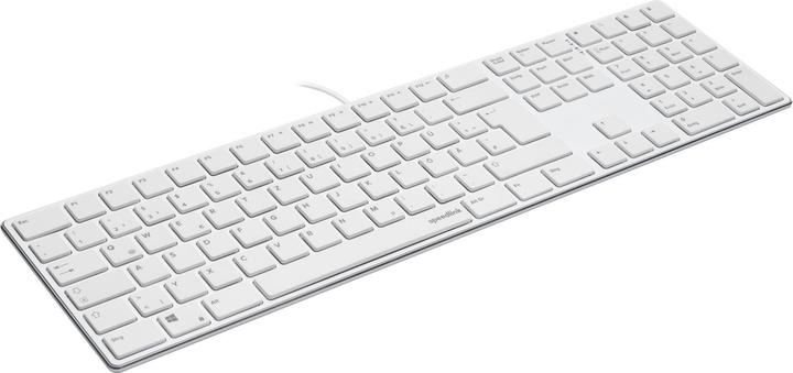 Actual product image Speedlink RIVA Slim Metal Scissor Keyboard, white - DE Layout (DE, Cable)