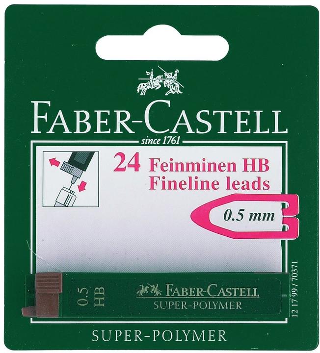Actual product image Faber-Castell Refill Super Polymer 0.5 mm, Black (24 Piece, Black, 0.50 mm)