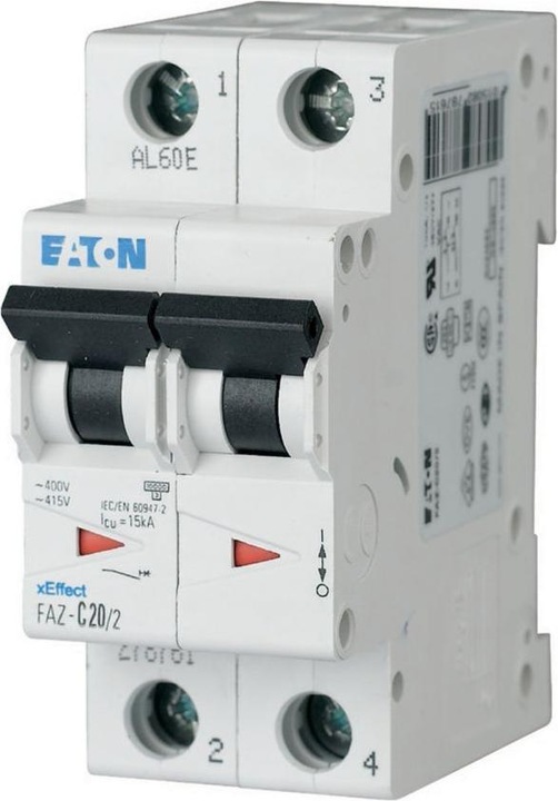 Eaton Disjoncteur 16a Bipolaire Courbe S 10 Ka