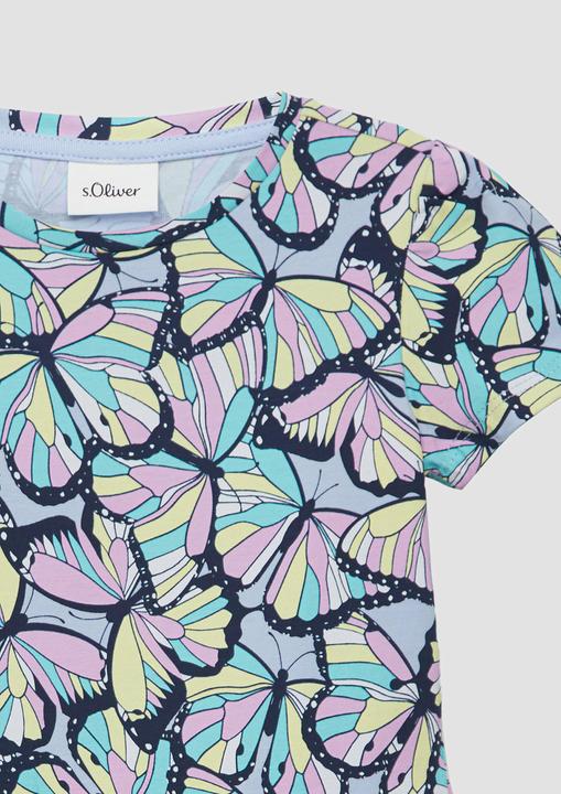 Image du produit S.Oliver Kleid Ausgestelltes Stufenkleid mit Puffärmeln (98)