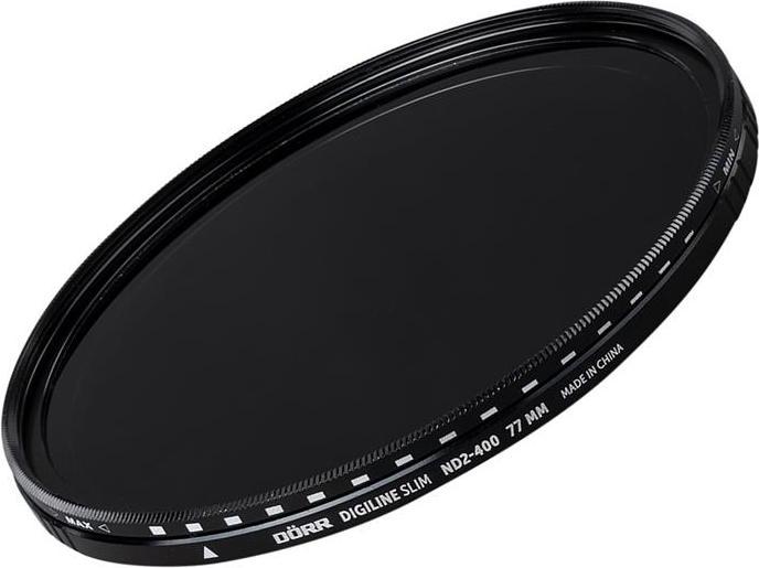 Image du produit Dörr Filtre gris Digiline Slim Variable ND2-400 - 77 mm (77 mm, Filtre gris neutre, 77 mm)