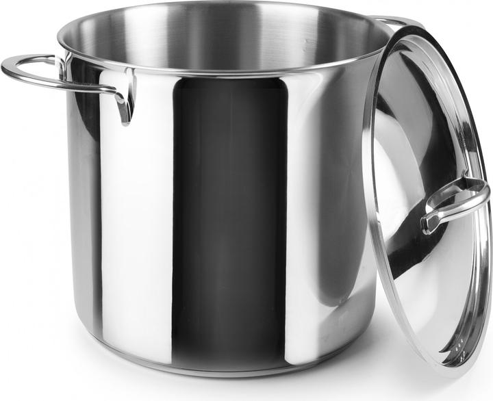 Actual product image Ibili Kochtopf tief Noah 26 cm, 12,5 Liter Perfekt für grosse Familienmahlzeiten (Pot, Aluminium)