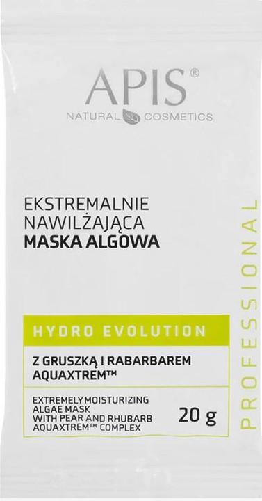 Produktbild Apis Natural Cosmetics Apis Hydro Evolution Moisturizing Algae Mask Extremely Moisturizing Algae Mask With Pear And Rhubarb (20 g)