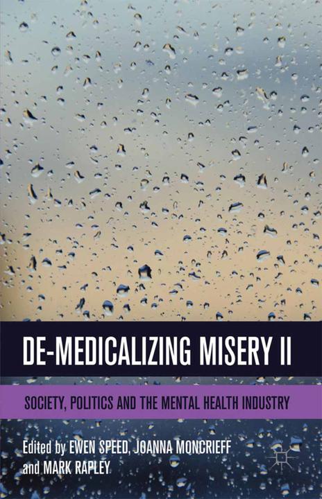 Produktbild De-Medicalising Misery II (Englisch, E. Speed, Joanna Moncrieff, M. Rapley, 2014)