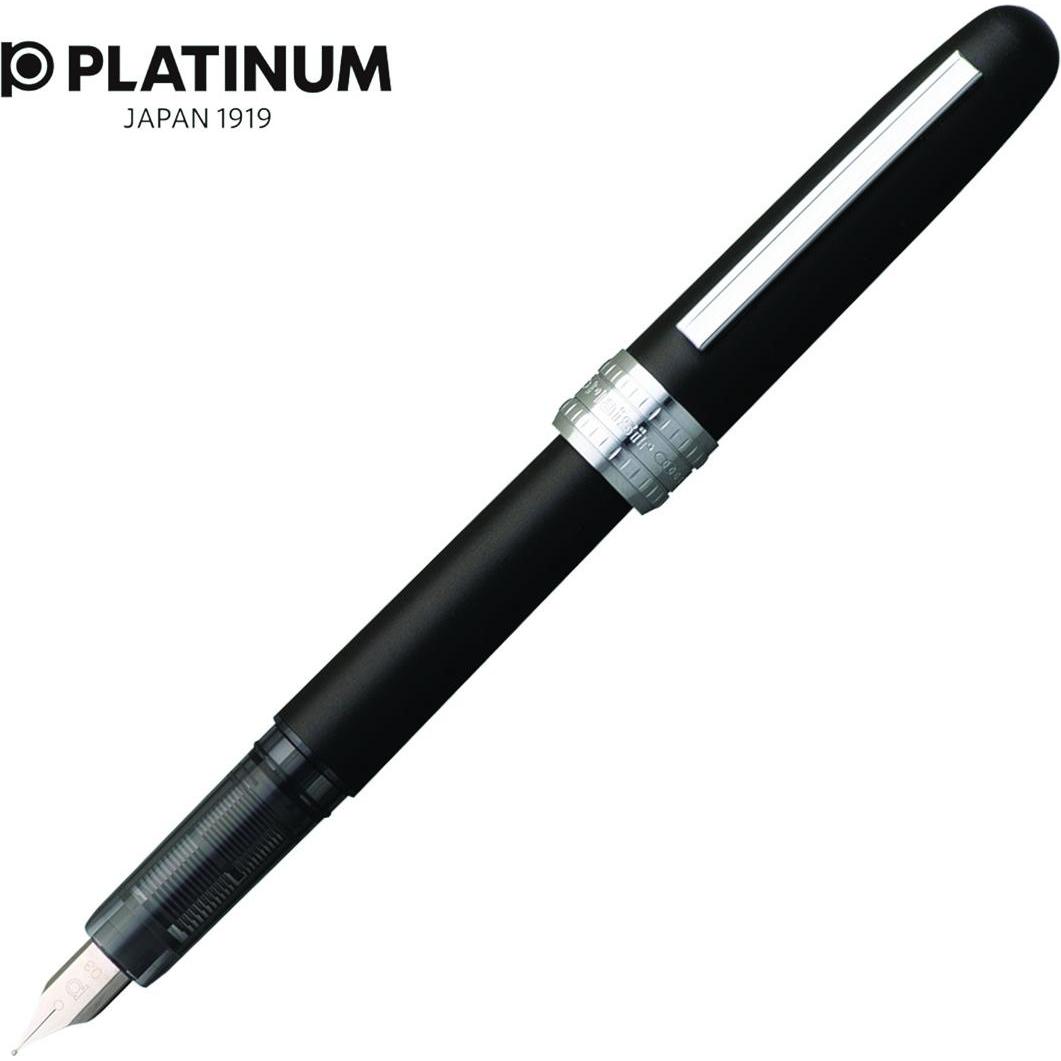 Platinum, Schreibstifte, Plaisir Black Eternal Feather, Schwarz (Matte Black, 1 x)